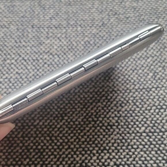 NWT VTG Colibri Silver Honeycomb Patterned Cigarette Case Holder Wallet Unisex - Picture 8 of 11